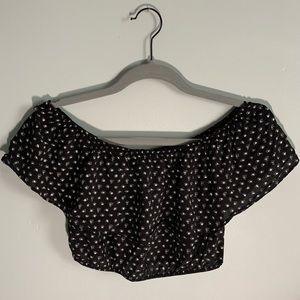 Express off the shoulder crop top